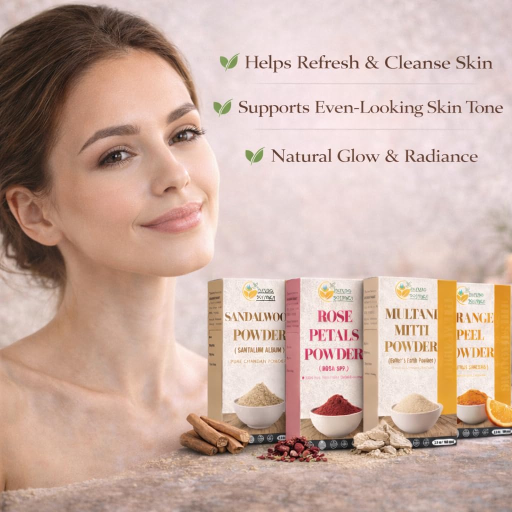 Sandalwood & Rose Petal Face Mask Powder Kit | 700g Natural DIY Skin Care
