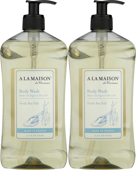 A LA MAISON Fresh Sea Salt Body Wash 25.36 Fl Oz, 2 Pack