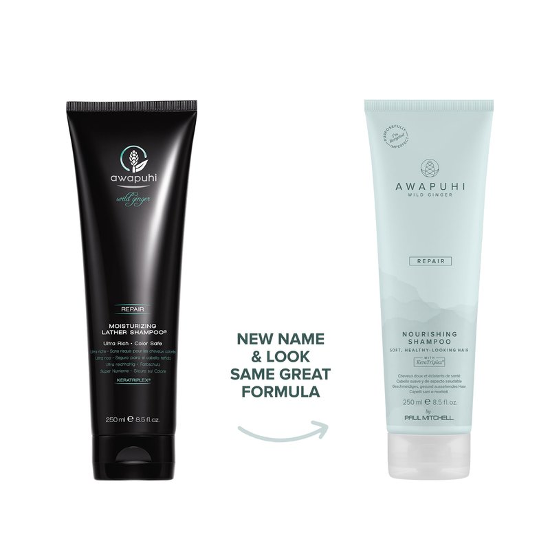 Awapuhi Wild Ginger by Paul Mitchell Nourishing Shampoo, Ultra Rich, Color-Safe Formula, For Dry, Damaged + Color-Treated Hair, 8.5 fl. oz.