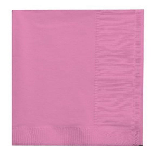 Creative Converting 673042B Bright Pink Dinner Paper Napkins, 50 Pcs
