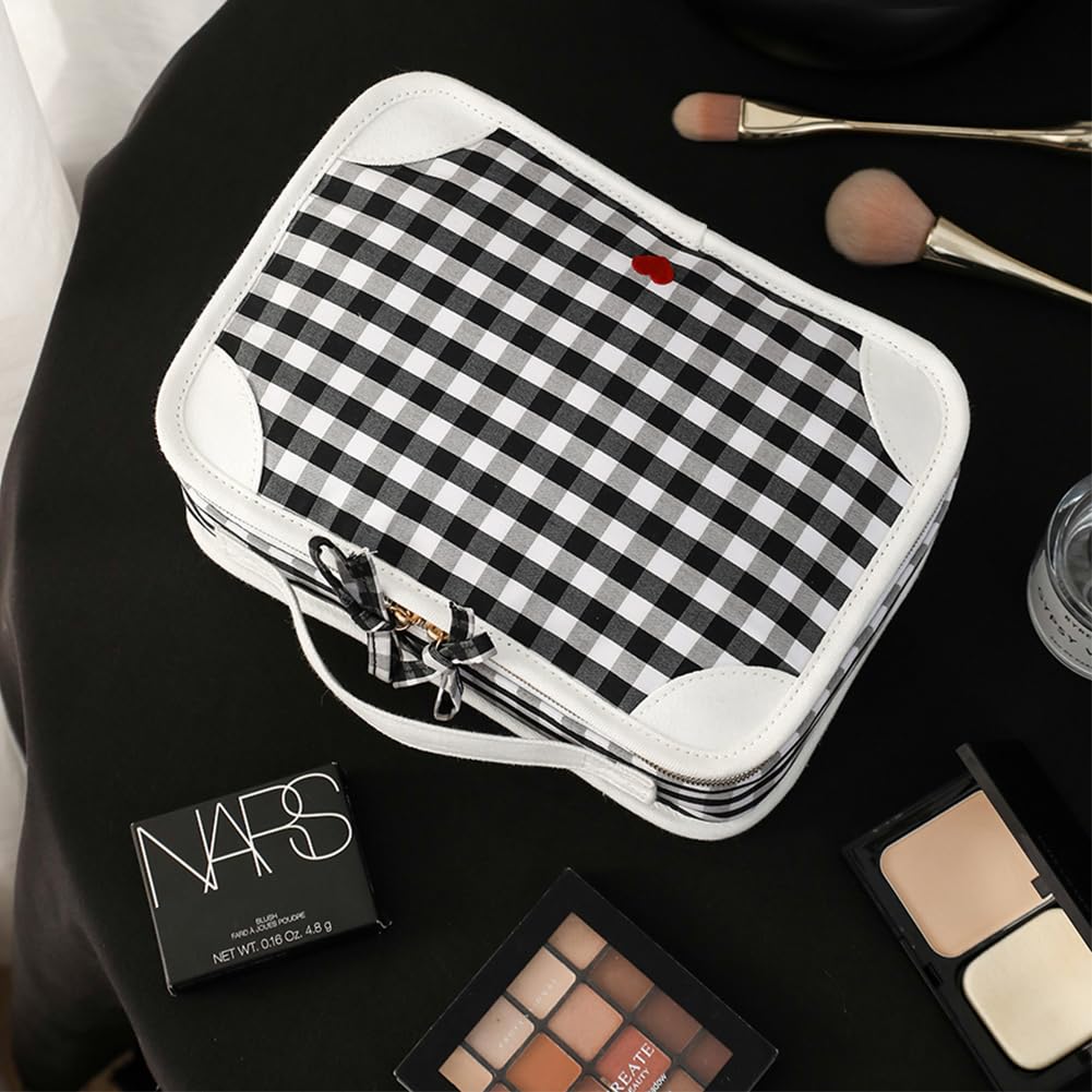 VanFn Cosmetic Bags, Makeup Bag Cosmetic Bag for Women Cosmetic Travel Makeup Bag Large Travel Toiletry Bag for Girls Make Up Bag Brush Bags P.Travel Series