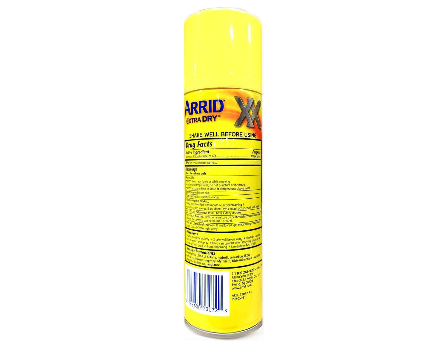Arrid Deodorant 6oz Aerosol Extra Dry Regular (3 Pack)