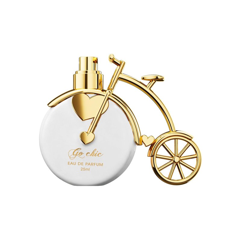 Bicycle Design Natural White Perfume Eau de Parfum Spray for Women, Fruity, Floral & Woody Fragrance Notes, 0.85 fl.oz | 25 ml