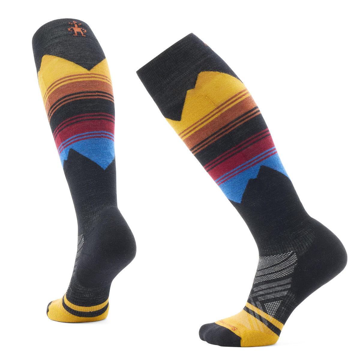 Smartwool Womens Ski Targeted Cushion Pattern Over The Calf Socks Honey Gold Medium