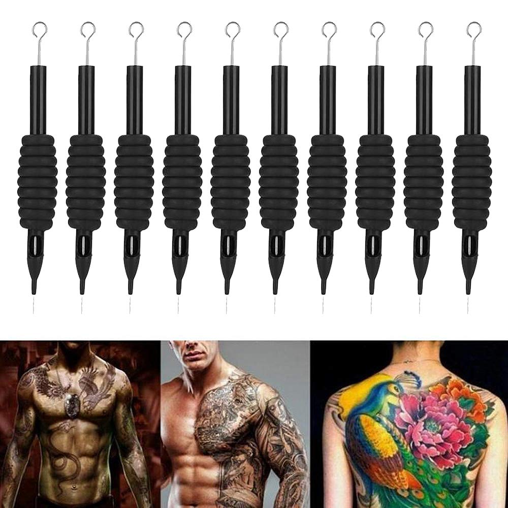 Tattoo Needles and Tubes Combo - 40 Pcs Disposable Tattoo Tubes with Assorted Needles 3RL-9M1 | Perfect for Tattoo Machines