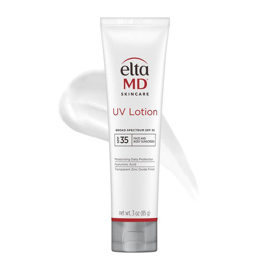 EltaMD UV Lotion Body Sunscreen, SPF 30+ Sunscreen, Body Lotion with SPF Made with Zinc Oxide and Hyaluronic Acid, 3.0 oz