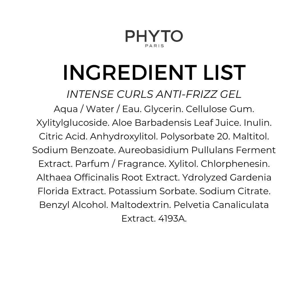 PHYTO Curling Gel for Curly & Coily Hair (3A–4C) | Aloe Vera + Nutri Curl Complex | 24-Hour Anti-Frizz, Long-Lasting Curl Definition | Silicone-Free | Made in France