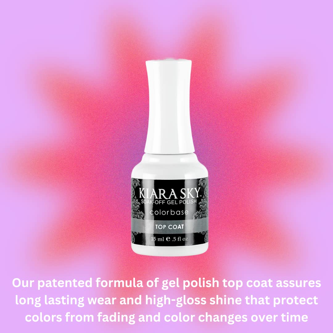 Kiara Sky Professional Nails Soak Off LED UV Gel Polish Essential Starter Pack - Gel Top and Base Coat 2