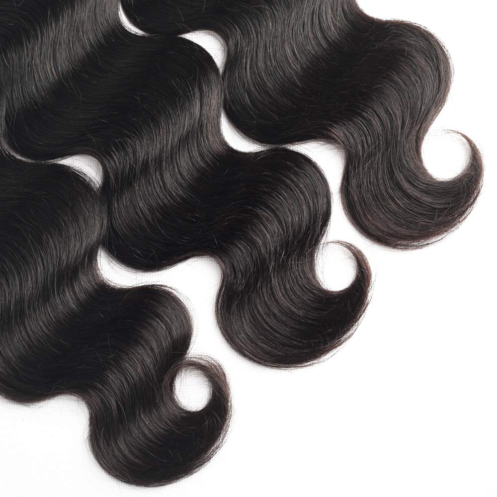 ALLRUN Body Wave Bundles Human Hair Bundles Body Wave Hair 1 Bundle(20 Inch)10A Grade 100% Unprocessed Brazilian Virgin Hair Extensions for Black Women