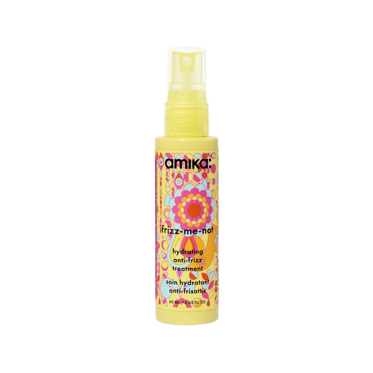 Amika Frizz-Me-Not Hydrating Anti-Frizz Treatment - Lightweight Spray for Medium to Thick Hair, Humidity & Heat Protection | Smooth Frizz for Up to 3 Days