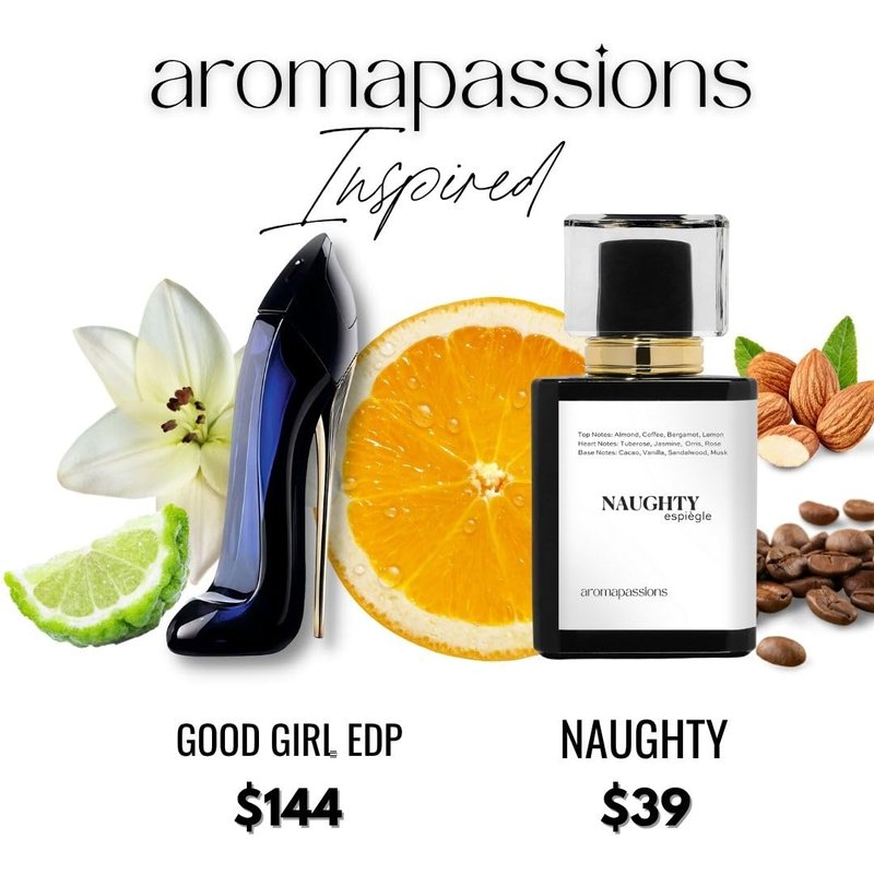 aromapassions NAUGHTY | Pheromone Perfume for Women | Extrait De Parfum | Long Lasting Dupe Clone Essential Oils Fragrance | Perfume De Mujer | (30 ml / 1 Fl Oz)