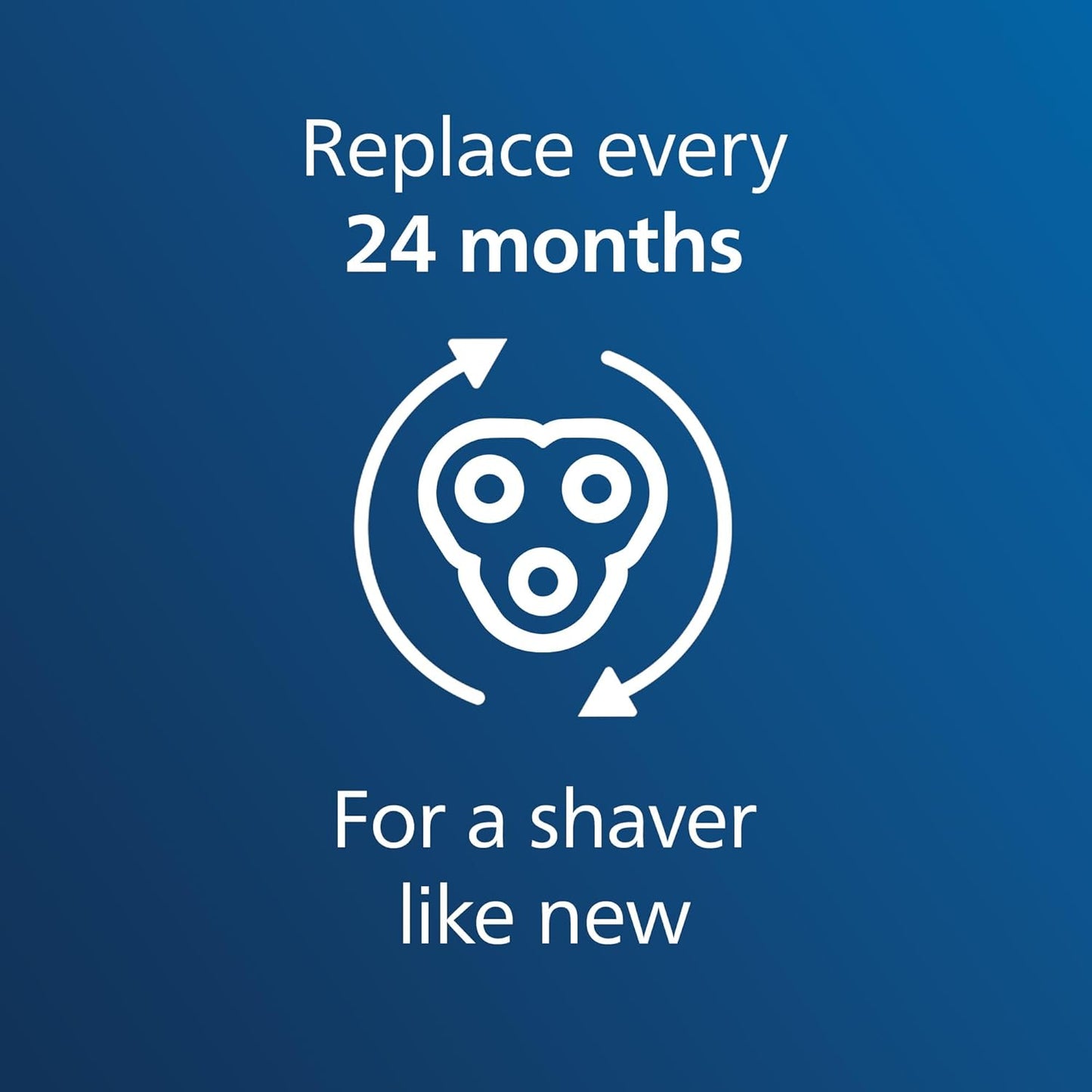 Philips Norelco Shaving Heads SH30/52 - Compatible with Series 1000, 2000, 3000 & 5000 | 3-Piece Self-Sharpening Set