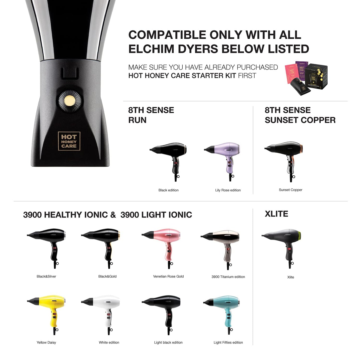 Elchim - Sublime Liss Smoothing Hair Treatment Pod - 3-in-1 Drying, Styling, and Treatment System - 12 fl oz