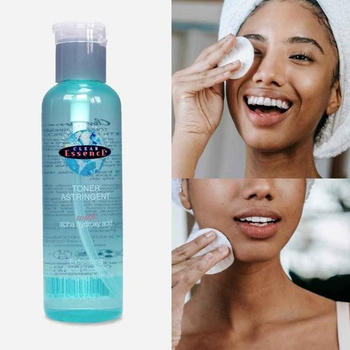Clear Essence Anti Aging Toner Astringent with Alpha Hydroxy Acid, 8oz, Exfoliating Face Toner for Oily Skin, Acne Prone Skin, Pore Refining & Clarifying Toner for Women & Men, Hydrating Skin Care