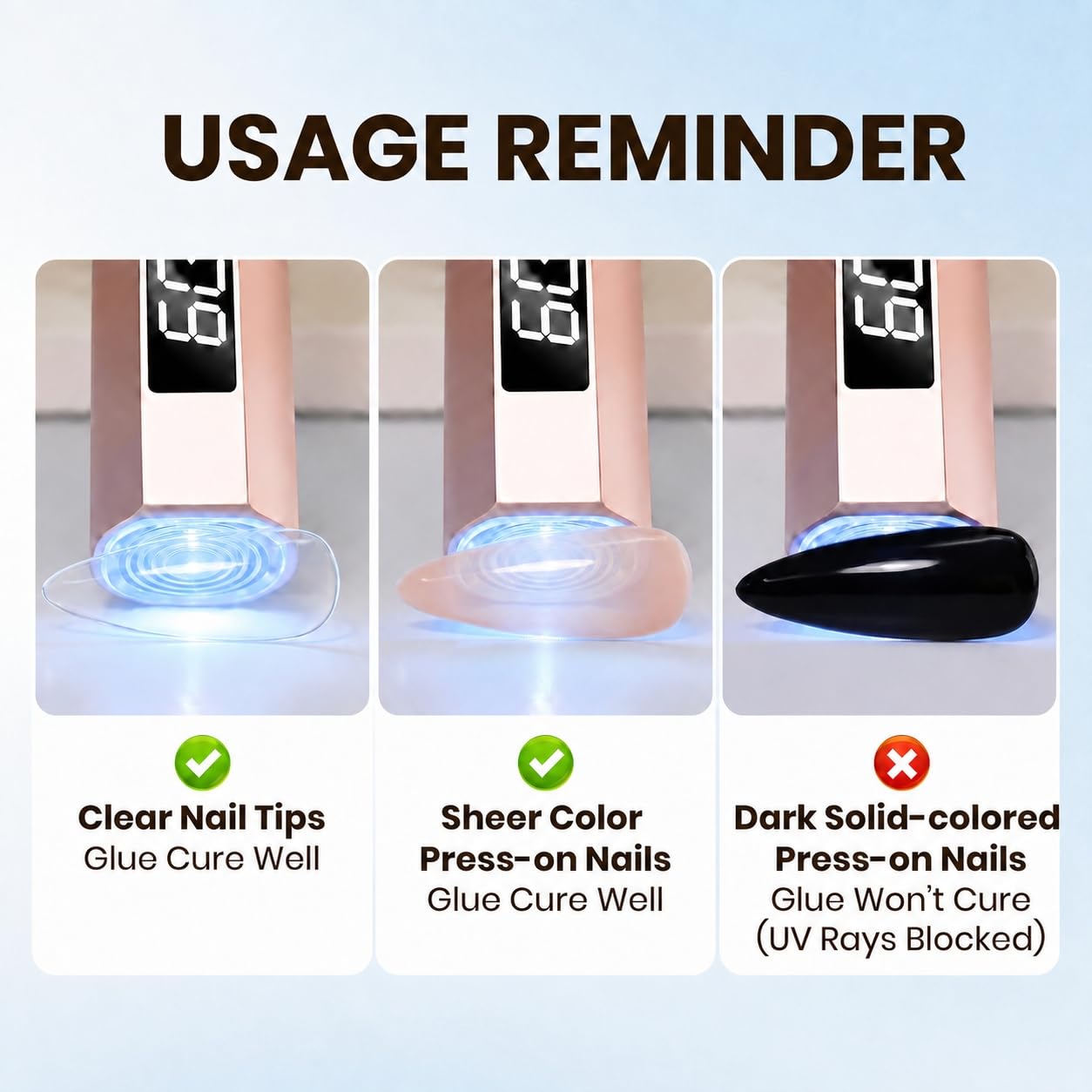 Beetles Gel Polish 9 in 1 Gel Nail Glue for Clear Acrylic Nail Tips