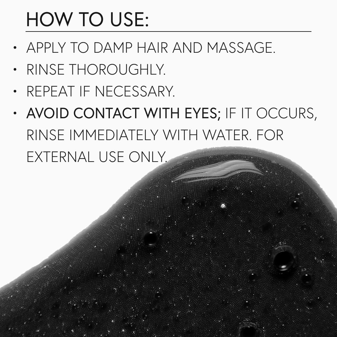 MONCHO MORENO Bathman Detox Hair - Detox Shampoo for Product Build-Up & Oily Scalp, Clarifying & Deep Cleansing Shampoo with Activated Charcoal for Oily Roots & Dry Ends (8.8 Fl Oz)