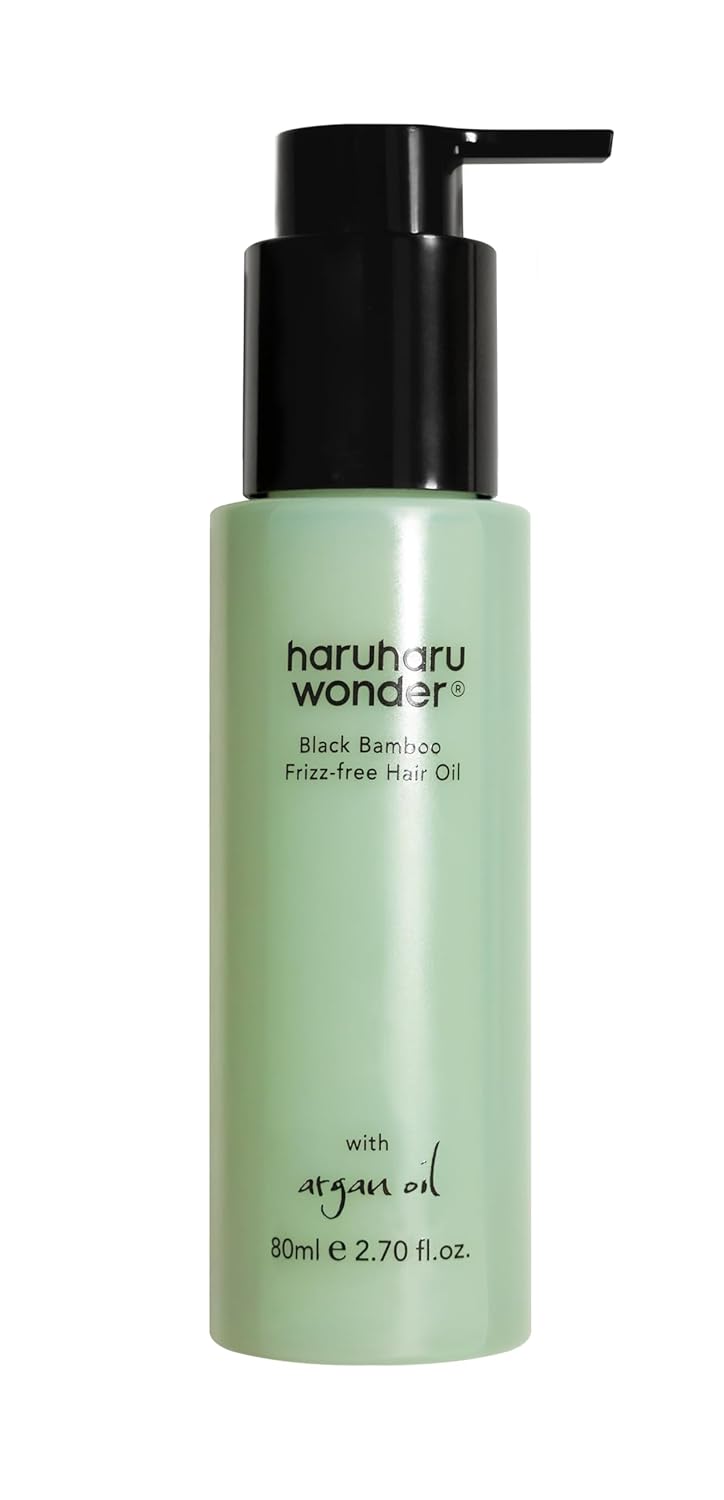 **Black Bamboo Frizz-Free Hair Oil - Lightweight Argan Oil Formula for Smooth, Shiny Hair | 2.70 fl. oz**