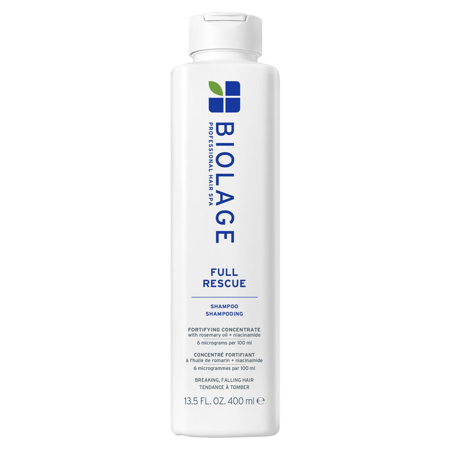 Biolage Full Rescue Shampoo - Fortifies & Strengthens for Stronger Hair, Longer Lengths in 4 weeks*, Instantly Fuller-Looking Hair, Rosemary Oil & Niacinamide, Vegan & Cruelty-Free, 13.5 FL Oz