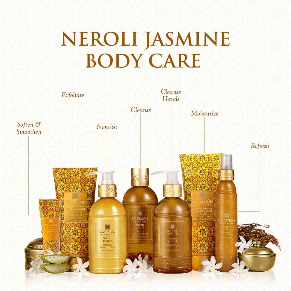 SPA CEYLON Neroli Jasmine Hydrate And Treat Rich Body Butter | Intense Moisture | Skin Softening | Floral Fragrance | Skin Rejuvenation