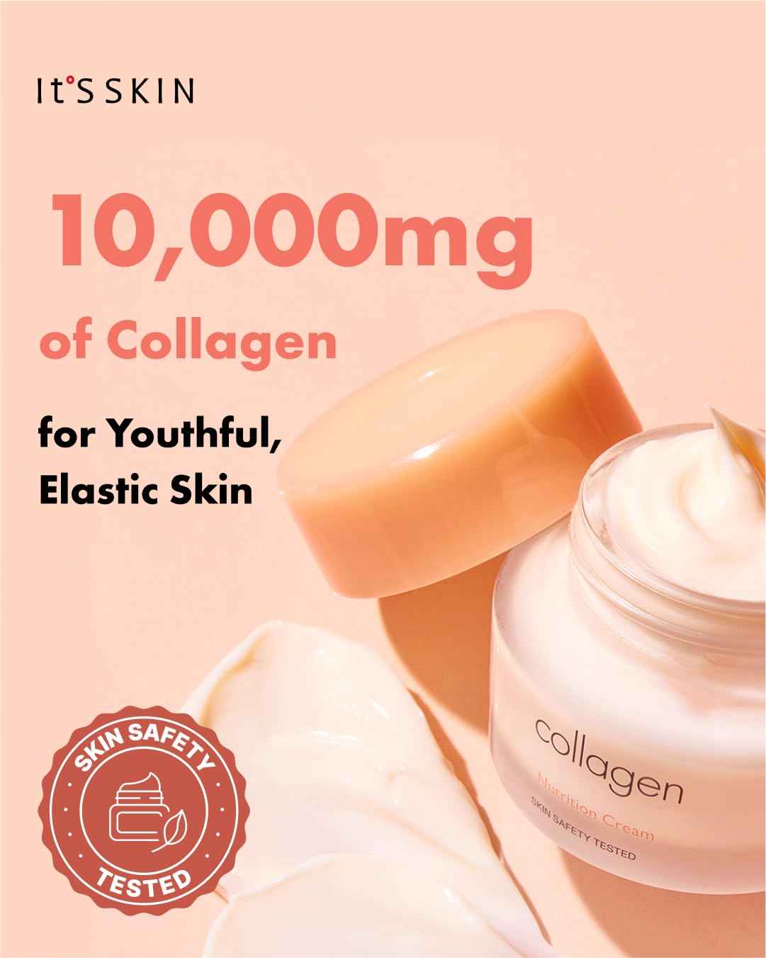 It'S SKIN Collagen Nutrition Cream + 1.69 fl.oz, Collagen Face Lift Cream for Fine Lines and Elasticity, Deep Nutrition and Antioxidant Power to Support Smooth and Firm Skin, Korean Skincare