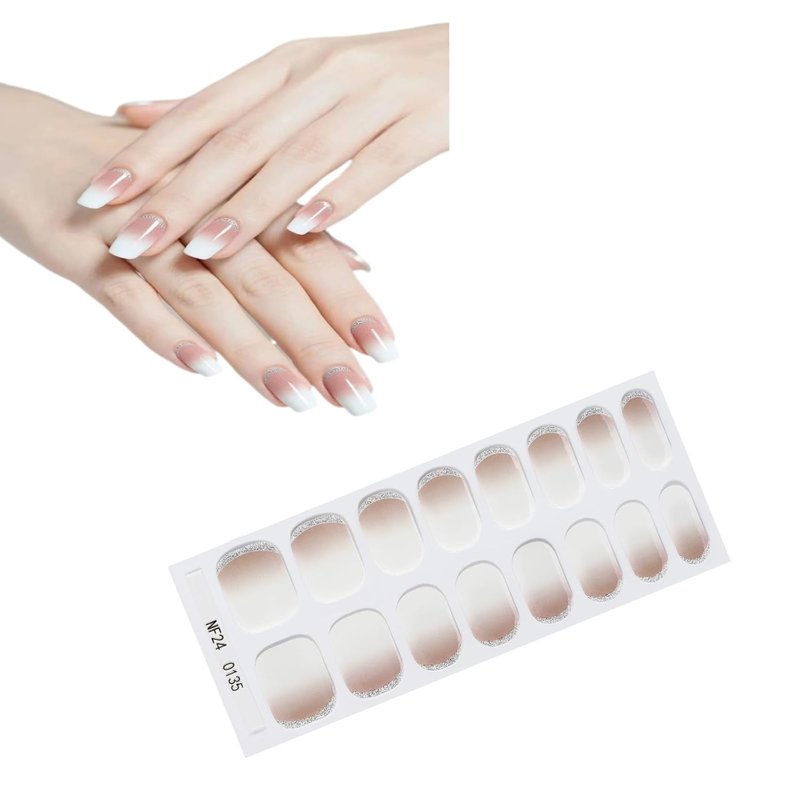 Gel Nail Strips - Semi-Cured UV Lamp Required | 16-Piece Discount Set