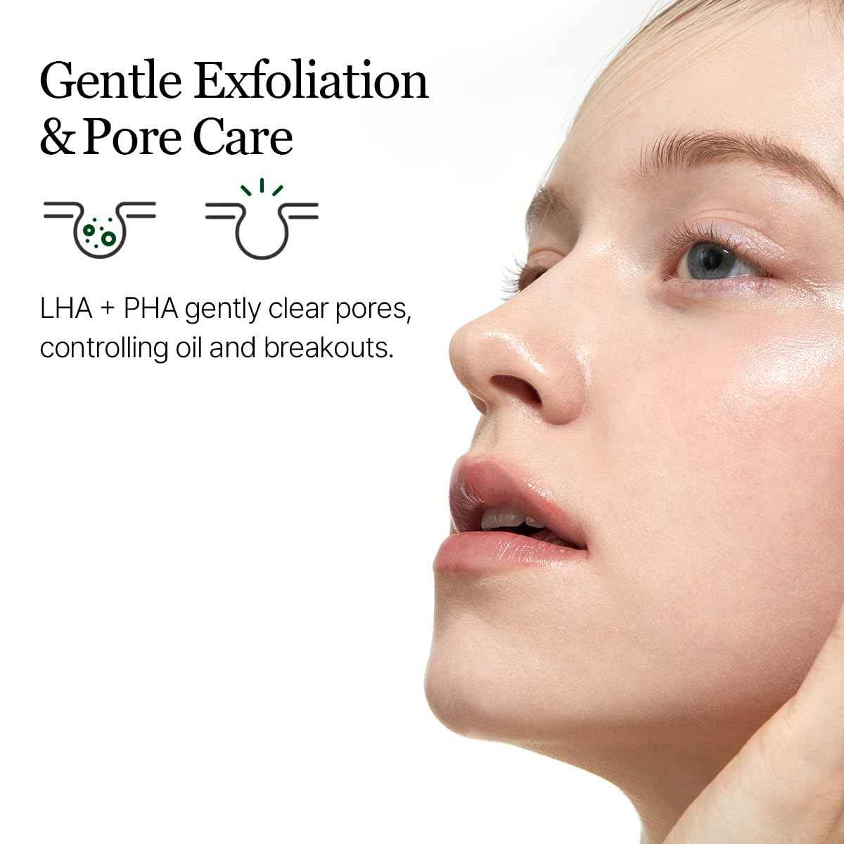 ROUND LAB Pine Calming CICA Toner 8.45 Fl Oz, Low-Acidic Hydrating Toner for Face with Pine CICA, BHA + LHA, and Hyaluronic Acid for Soothing, Exfoliating, and Restoring Skin Balance, Korean Skincare