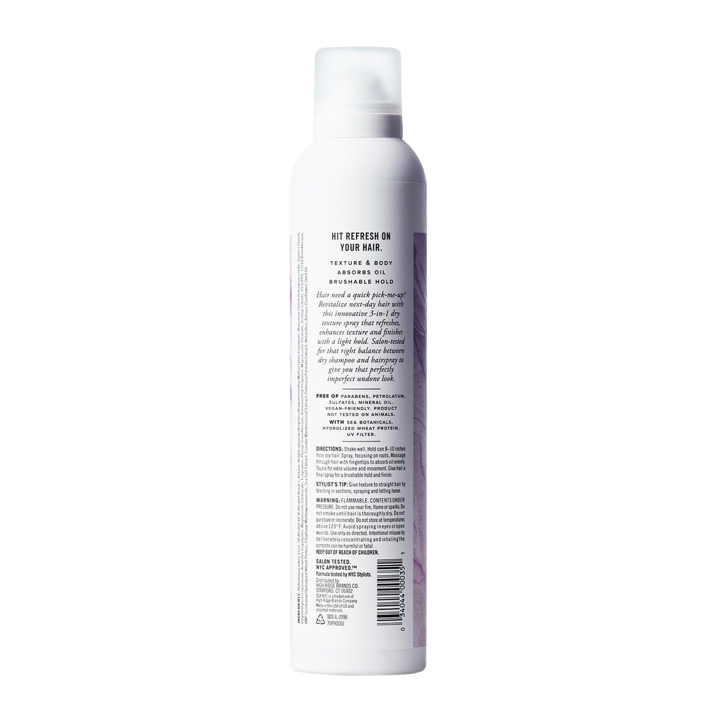 SGX NYC The Do It All 3-in-1 Dry Texture Spray - Versatile Dry Shampoo and Texture Spray for Refreshed Hair - Volumizing Hair Products - 4 pc