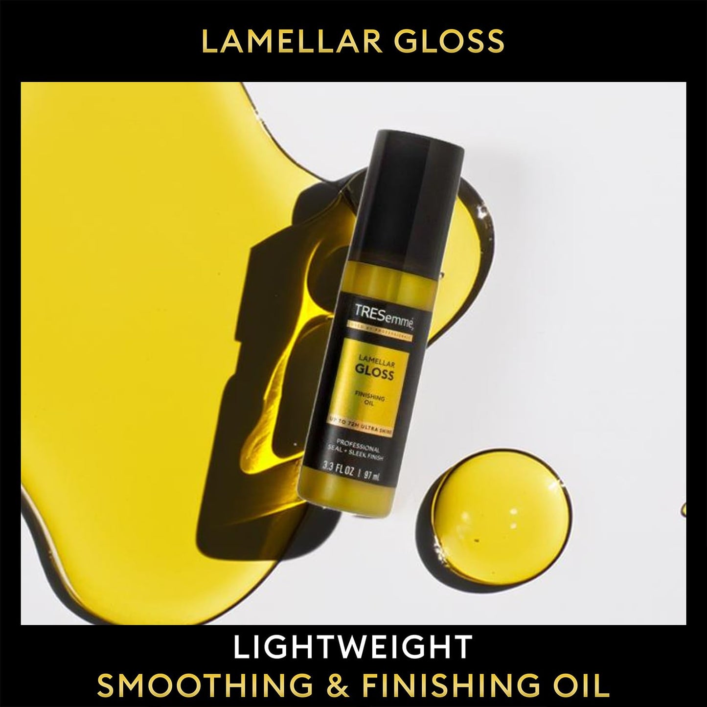 TRESemmé Finishing Hair Oil, Lamellar Gloss 3-Pack – Hair Smoothing Products for Glossy Hair, Sleek Looks & Frizz Control, 3.3 Oz Ea