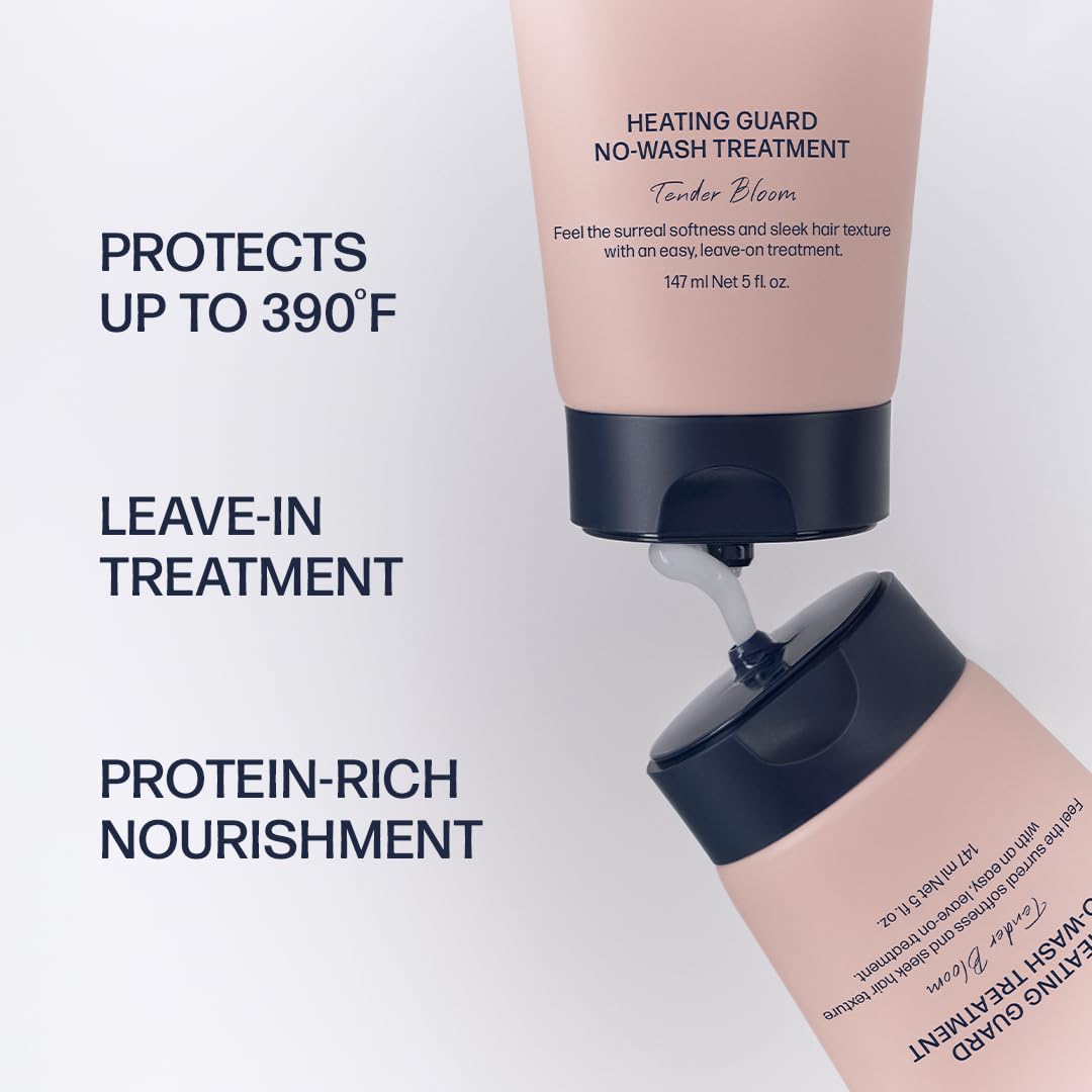 UNOVE Heating Guard No-wash Leave In Hair Treatment 147ml/4.97fl.oz | Hair Leave In Conditioner For Frizzy Dry Damaged Hair | Hair Heat Protectant & Frizz Control | Deep Conditioning