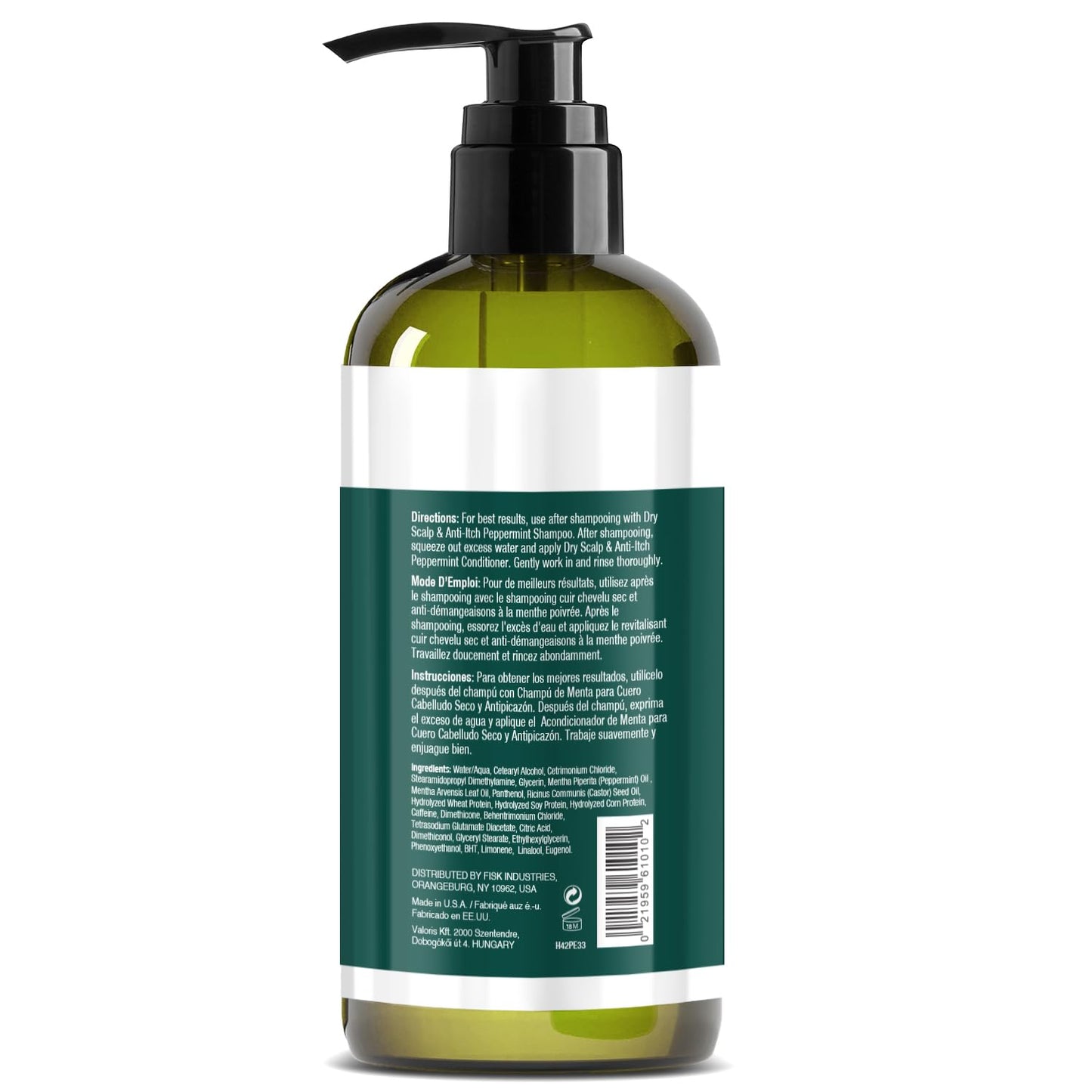 Hair Chemist Nourishing Dry Scalp & Anti-Itch Peppermint Shampoo 33.8 oz. & Conditioner 33.8 oz. 2-PC Gift Box Set - Hydrating Peppermint Shampoo & Conditioner Set, Soothes Irritated, Dry Scalp