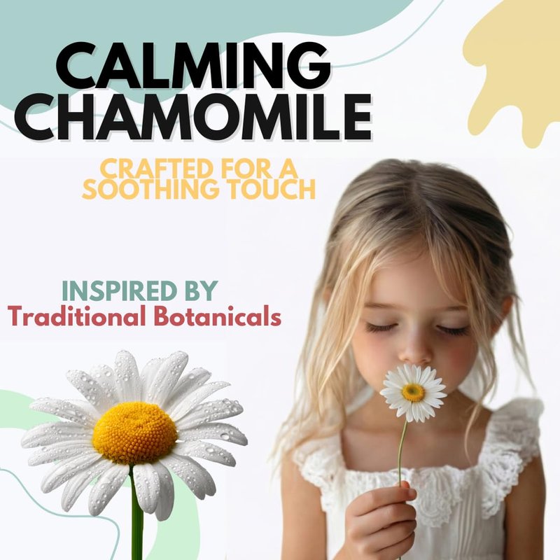 KELEBS Hypoallergenic Kids Soap Bar | Organic & Gentle Body Wash for Children | Natural Ingredients – Chamomile, 7 Bars