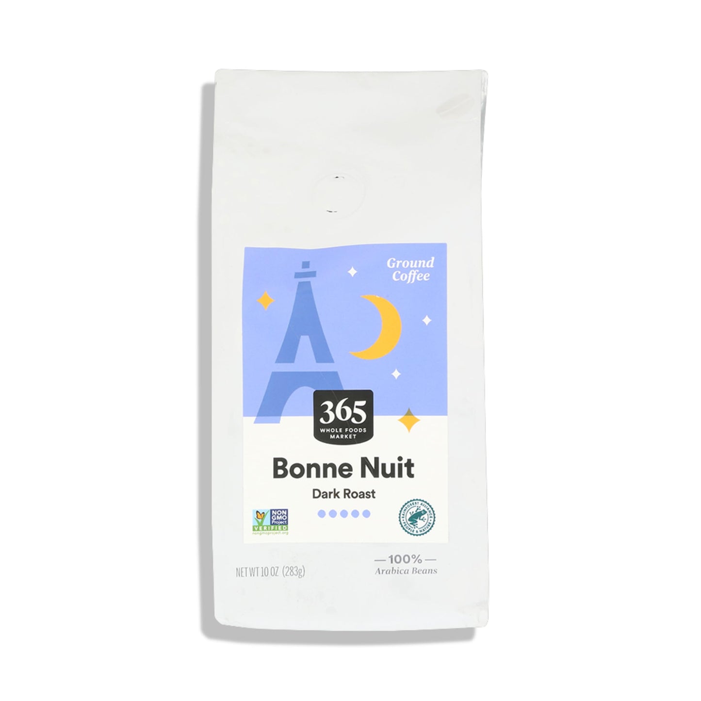 365 by Whole Foods Market, Bonne Nuit Ground Coffee, Dark Roast, 10 Ounce