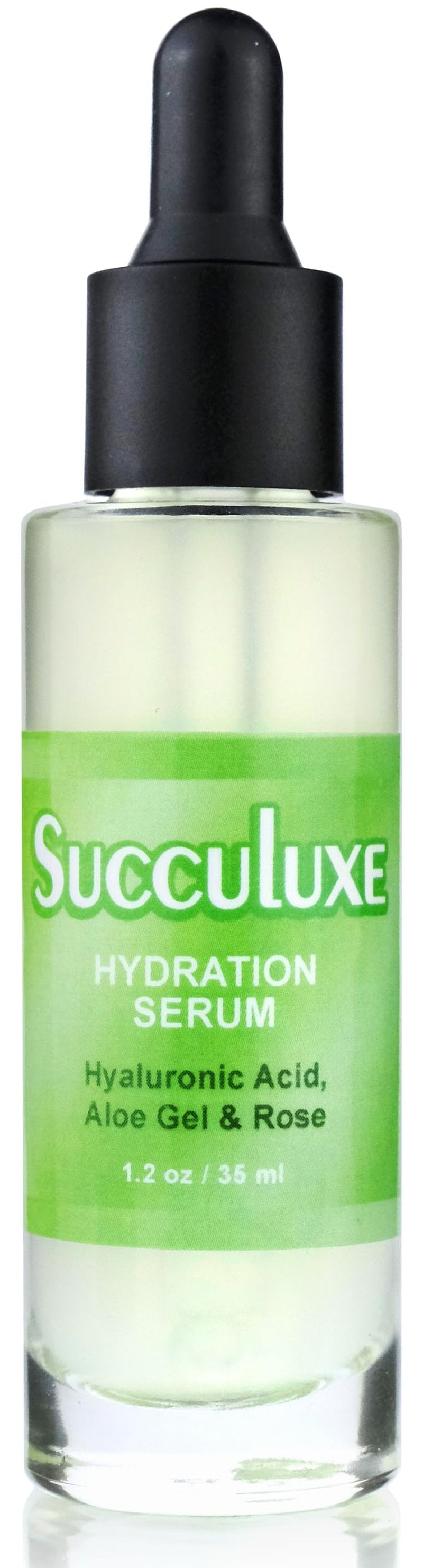 Succuluxe Hydration Serum - with Hyaluronic Acid, Aloe Vera & Rose for Sensitive Skin & Dry Skin
