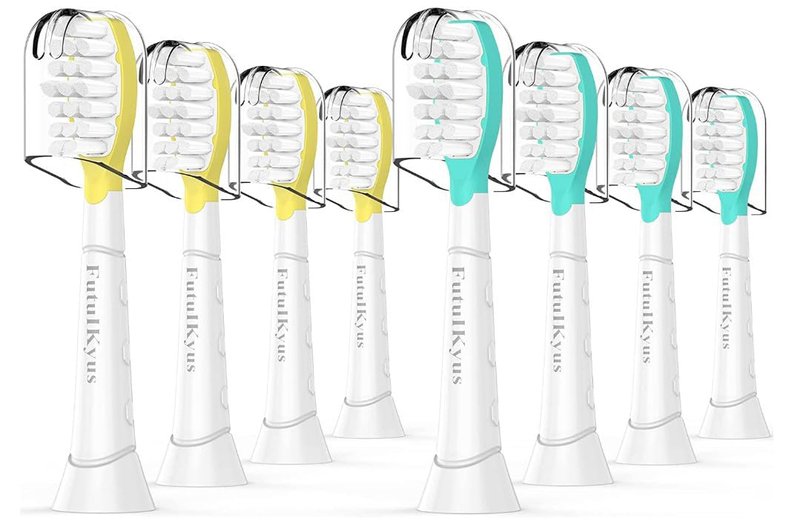 FutulkyUS Kids Toothbrush Replacement Heads for Philips Sonicare: Over 7 Years Old Child Soft Electric Standard Children Brush Head for Boy Girl, White 8 Pack