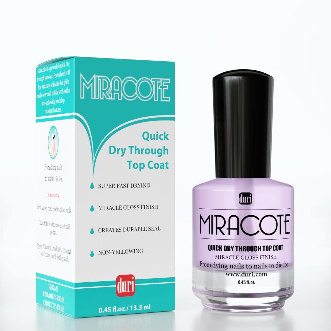Duri Rejuvacote Nail Growth System - Maximum Strength Base & Top Coat Combo | Quick Dry Miracote