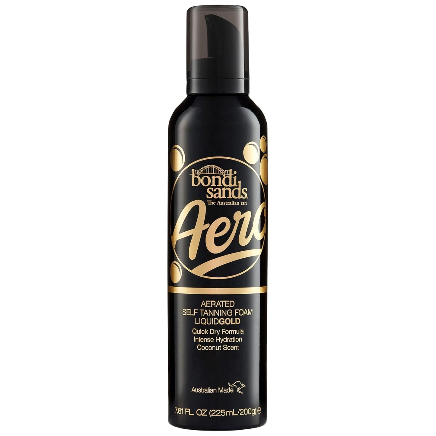 Bondi Sands Aero Self Tanning Foam - Lightweight, Fast-Drying Formula for a Hydrated, Long-Lasting Bronze Glow | 7.61 Oz/225 mL