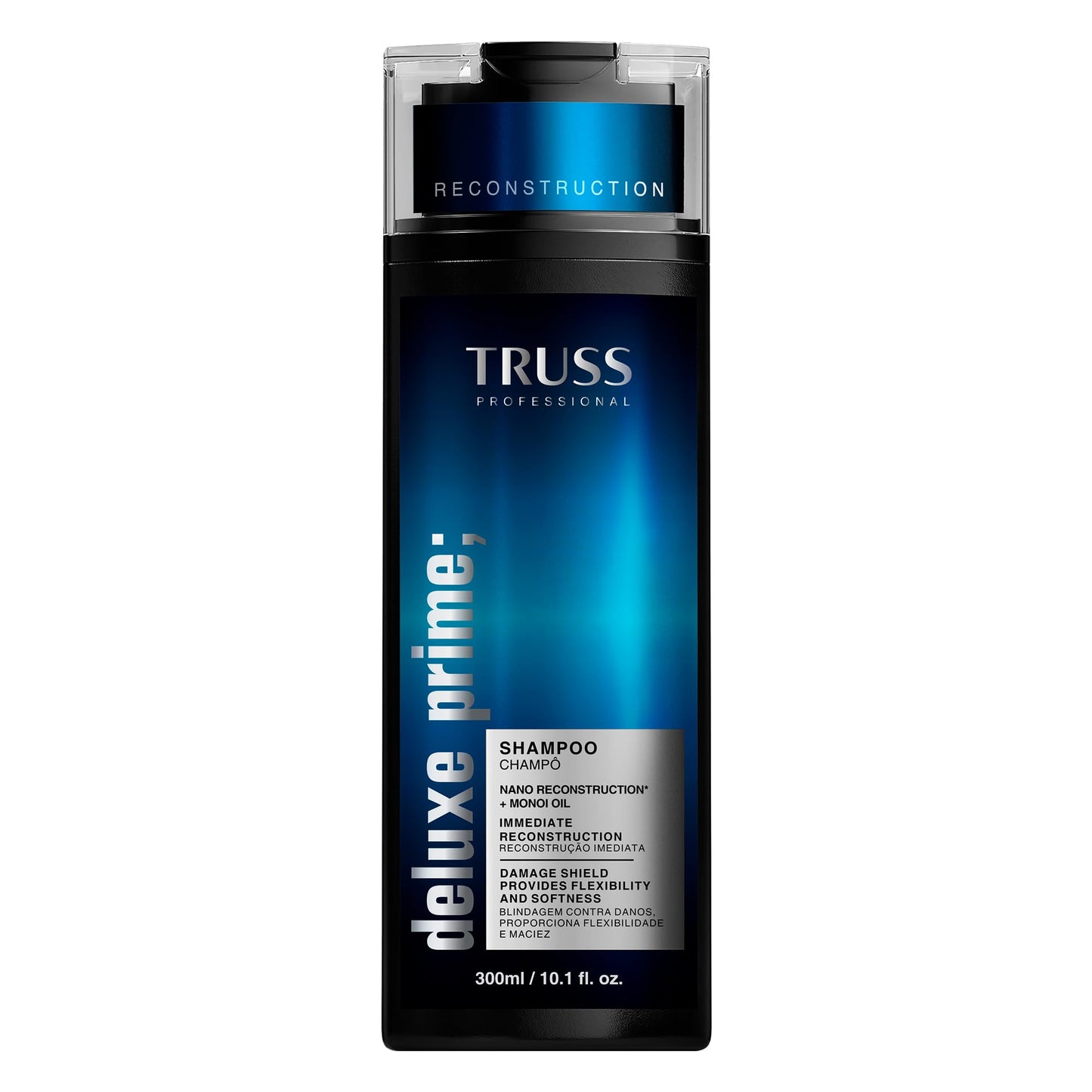TRUSS Deluxe Prime Shampoo for Dry, Damaged Hair - Moisturizing Hair Shampoo for Women & Men - Frizz-Control & Breakage Defense - Improve Natural Shine - No Added Salts (10.14 Fl Oz)