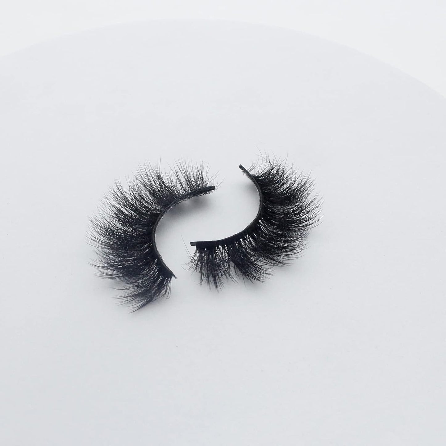 Lashes Eyelashes 8D Fluffy False Eyelashes Wispy Faux Mink Lashes Light Weight Fake Eyelashes Cat Eye Lashes 7 Pairs Pack, Black