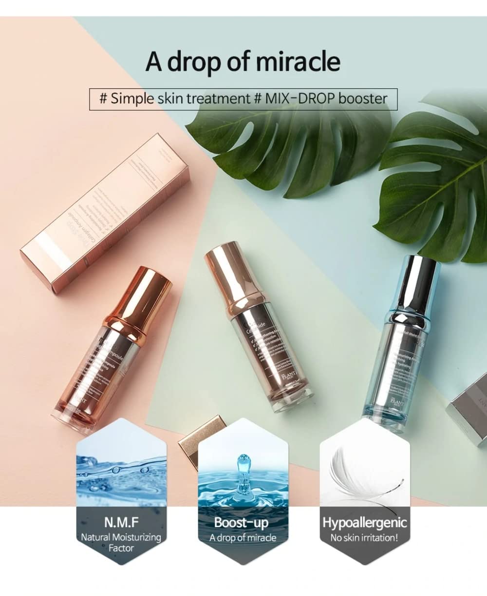 THE PLANT BASE Korean Collagen Serum – Time Stop Mushroom Ampoule, 76.5% Mushroom Extract & Vegan Collagen Face Serum for Anti-Aging, Firming & Plumping | K-Beauty Award Winner, 1.01 fl oz