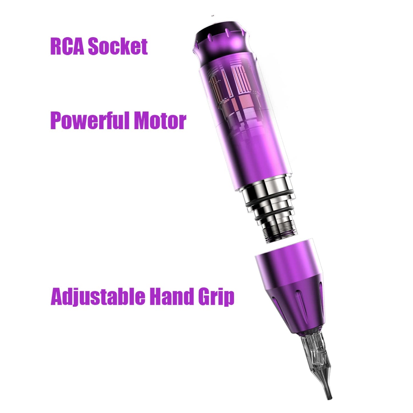 Tattoo Kit, Wormhole Tattoo Practice Pen Kit/Rotary Tattoo Machine Pen for Beginners 10pcs Tattoo Cartridges Needles 5 Tattoo Ink, Professional Complete Tattoo Kit TK602