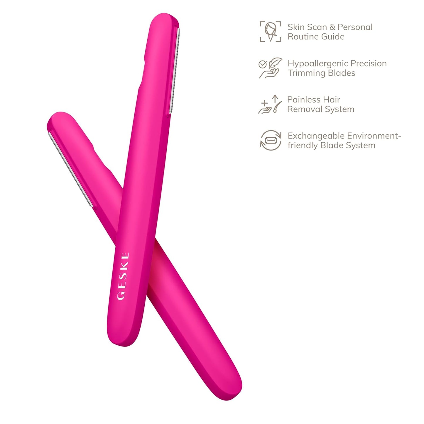 Precision Trimmer - 4 in 1 Painless Hair Remover for Face & Body | Hypoallergenic Grooming Device with Easy-to-Exchange Blades