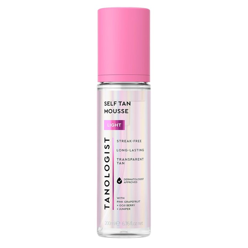 Tanologist Self Tan Mousse - Clear Fast-Developing Tanner for Face & Body | Natural Vegan Formula, 6.76 fl oz