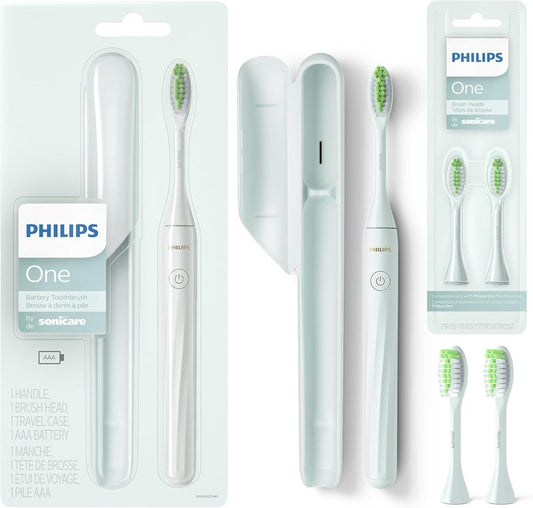 Philips Sonicare Snow Rechargeable Toothbrush, Brush Head Bundle, BD3002/AZ