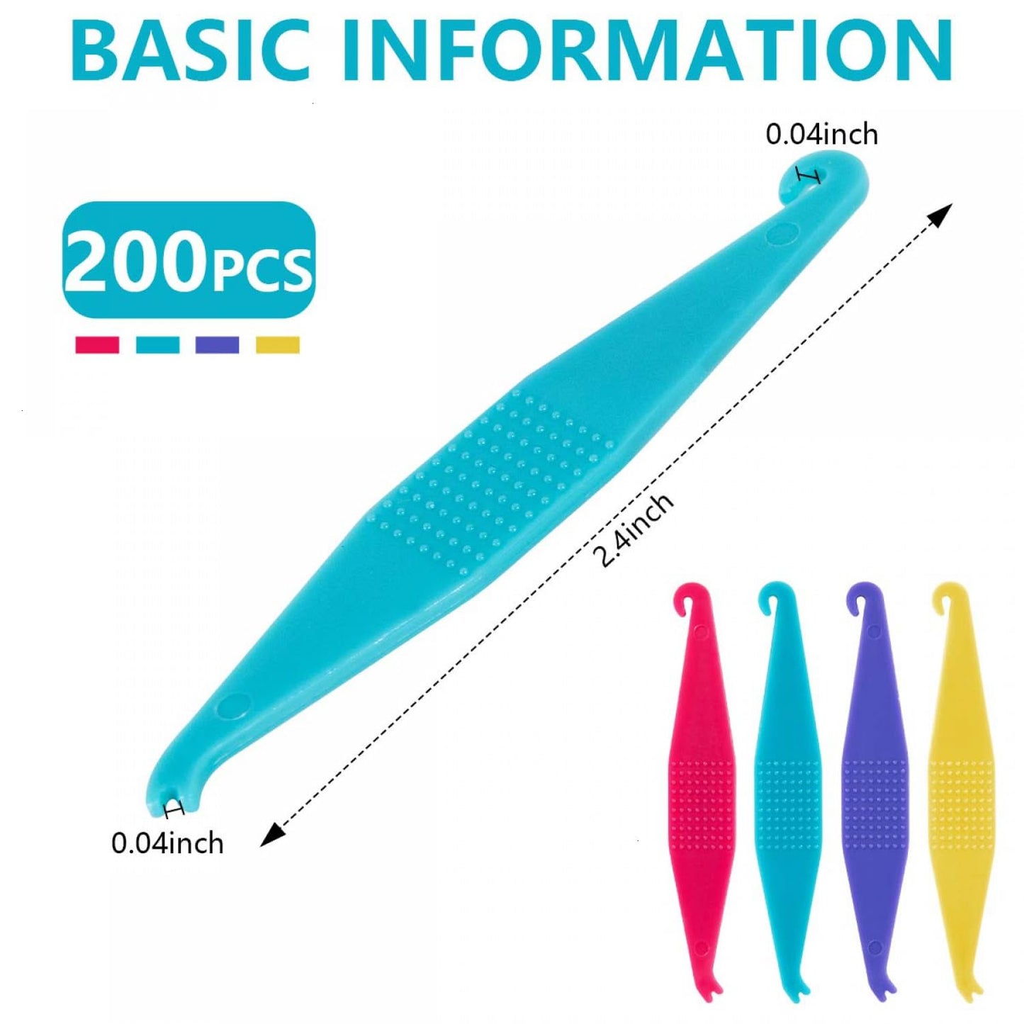 SenseYo Colorful Dental Elastic Braces Rubber Bands - 200 Pcs Orthodontic Tool | Pack of 2