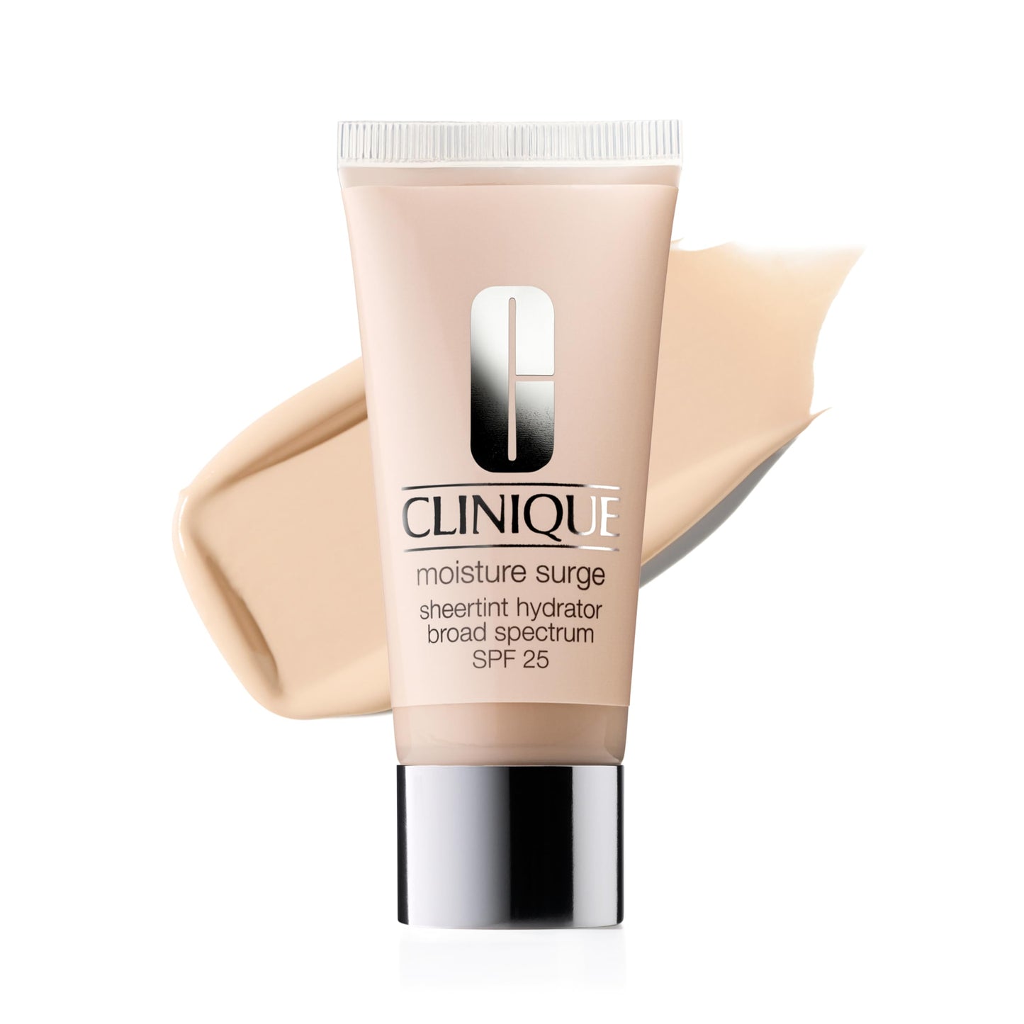 Clinique Moisture Surge Sheertint Hydrator Broad Spectrum SPF 25 | Tinted Moisturizer With SPF, Hyaluronic Acid + Aloe Water | Sheer Coverage, Natural Finish Skin Tint, Very Light, 1.4 Fl Oz