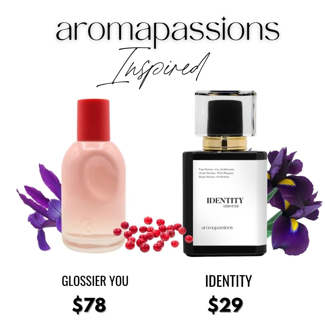 IDENTITY | Inspired by GLSSIER YOU | Pheromone Perfume for Men and Women | Extrait De Parfum | Long Lasting Dupe Clone Essential Oils Fragrance | Perfume De Hombre Mujer | (50 ml / 1.7 Fl Oz)