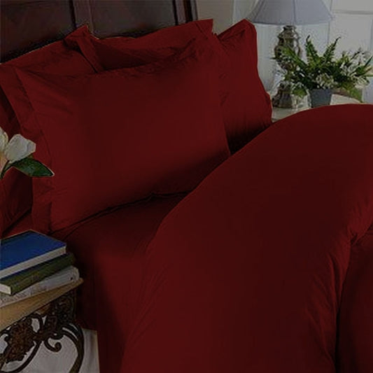 2pc Pillow Cases 90 GSM Microfiber - Available in Many Sizes and Many Colors, King/Cal King, Burgundy