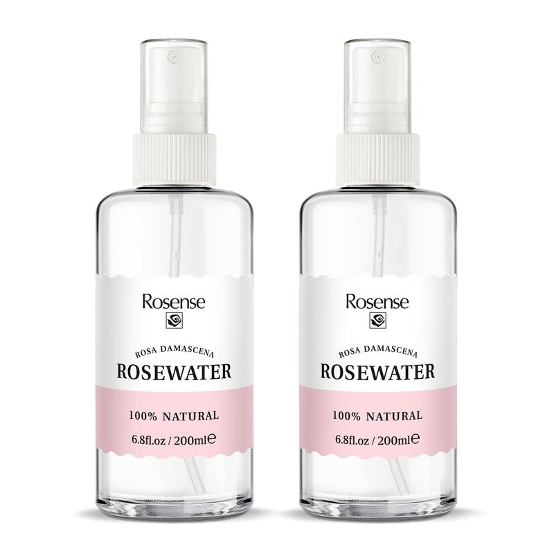 Rosense Rosewater Hydrating Facial Toner/Rose Water Face Mist (6.8 Oz) 2-Pack