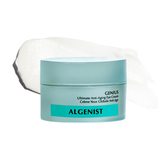 Algenist GENIUS Ultimate Anti-Aging Eye Cream - Brightening & Firming Eye Cream with Vegan Collagen & Alguronic Acid - Helps Reduce Dark Circles, Puffiness & Fine Lines (0.5 fl oz)