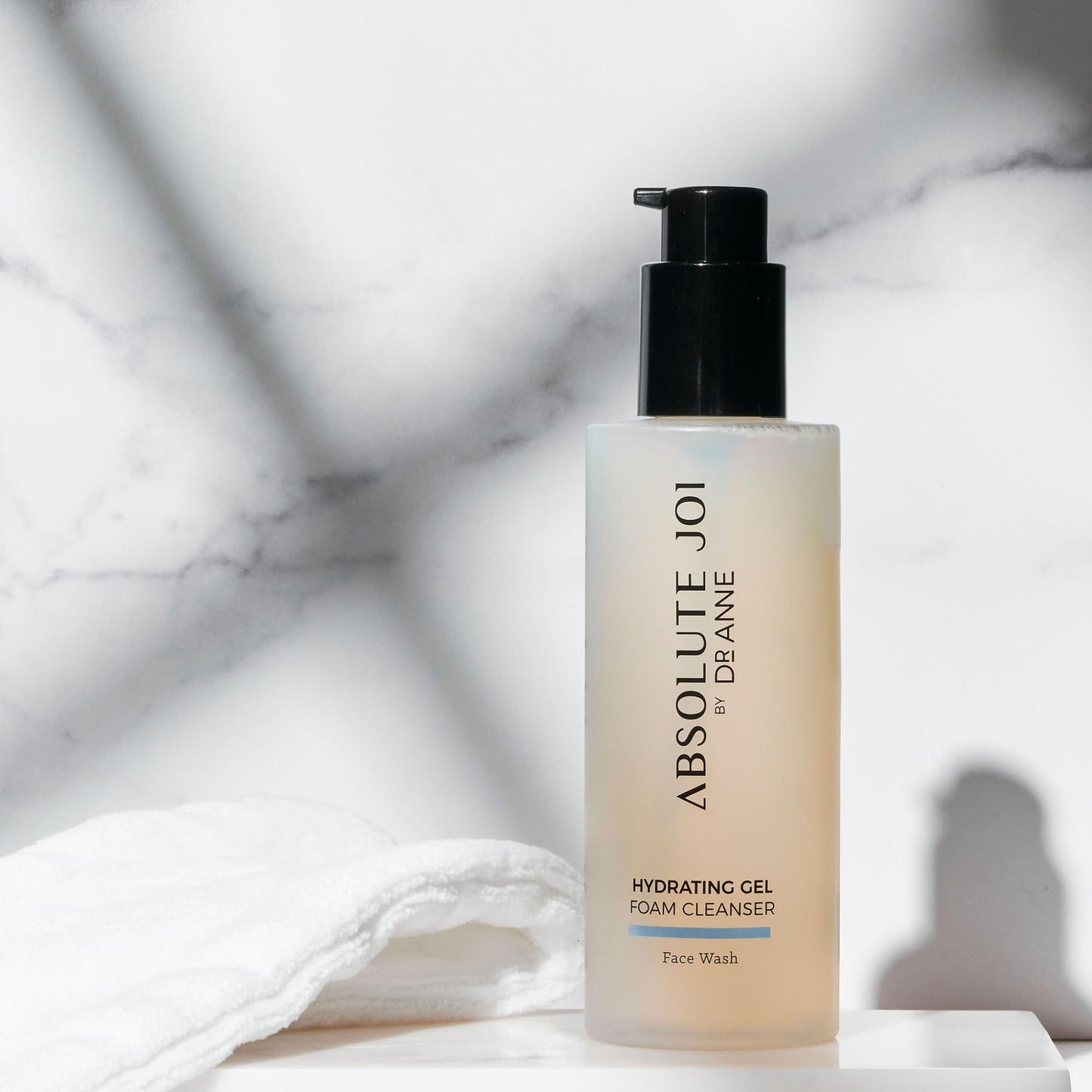 AbsoluteJOI Gentle Foaming Hydrating Facial Cleanser with Glycerin. Soap-Free Face Wash, pH-Balanced and Fragrance Free for All Skin Types. 200ml Bottle